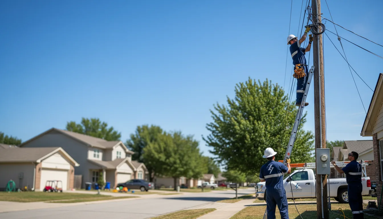 Residential electrician providing installation services in North Fairfield, OH